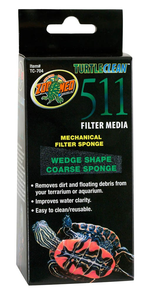 Zoo Med Wedge Shape Coarse Sponge Filter Media for 30 / 511 Turtle Filter 1ea-