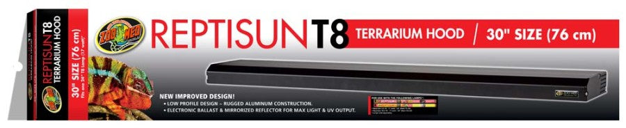 Zoo Med ReptiSun Terrarium T8 Fluorescent Hood 30in