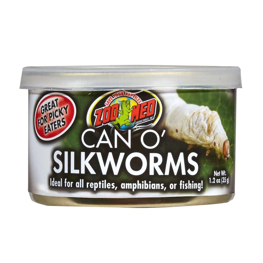 Zoo Med Can O' Silkworms Reptile Wet Food 1ea/1.2 oz-