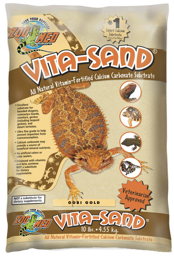 Zoo Med Vita-Sand Substrate Gold 3ea/10 lb