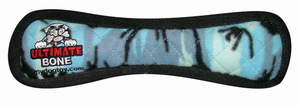 Tuffy Ultimate Bone Durable Dog Toy Blue Camo, 1ea/13 in