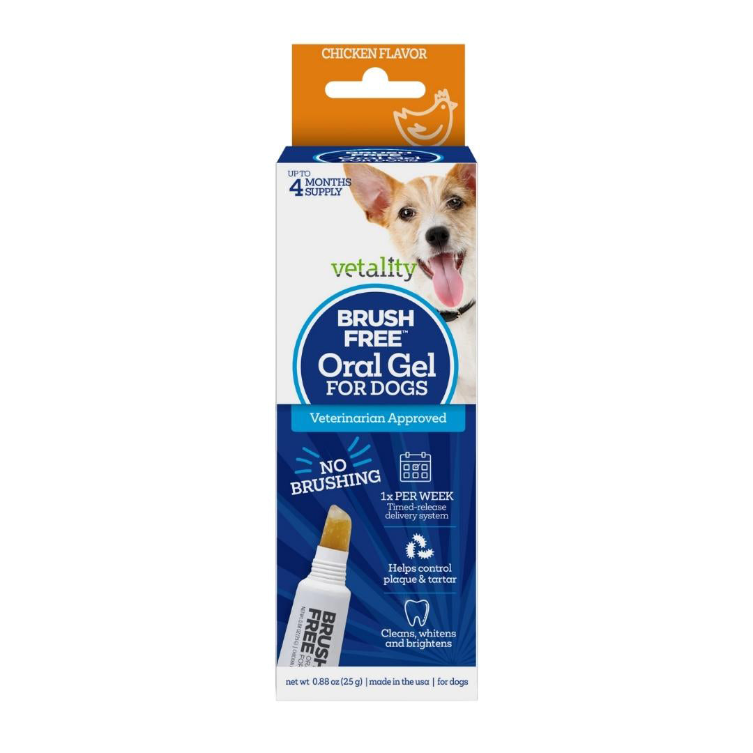 Vetality Brush Free Oral Gel for Dogs 25 g (3pack)