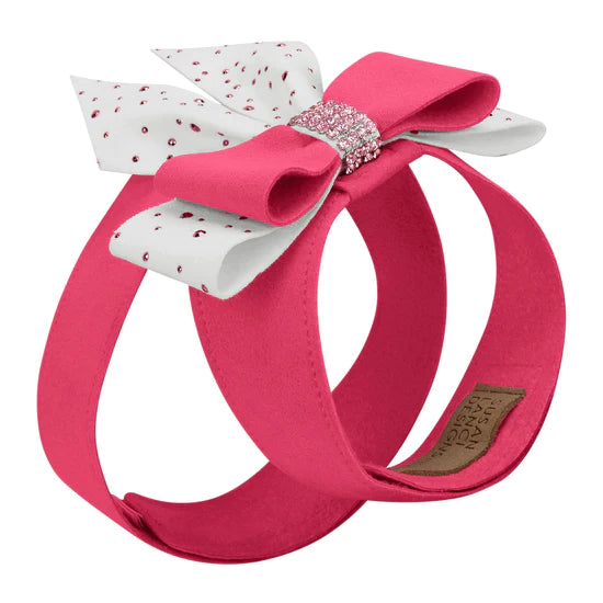Pink is Love Double Tail Bow Tinkie Harness-TC-Raspberry-