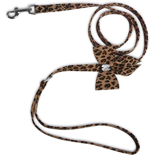 Cheetah Couture Tail Bow Leash-Cheetah-4 FT-