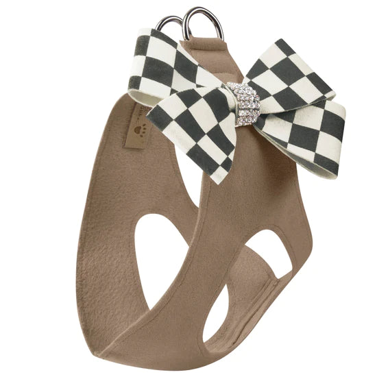 Windsor Check Nouveau Bow Step In Harness- Classic Neutrals-