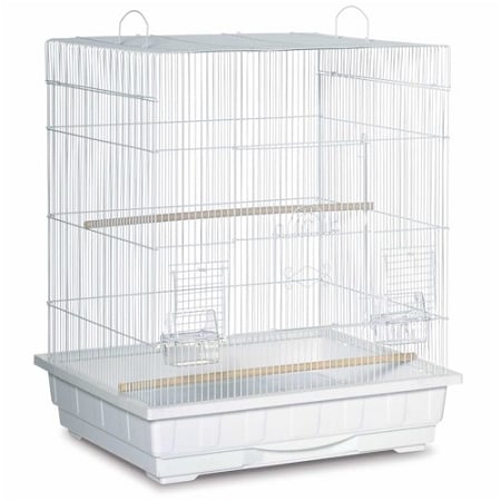 Square Roof Parakeet Cage - Black-