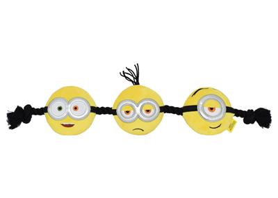 Multipet Minion 3-Head Dog Rope Toy 17"
