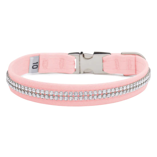 Puppy Pink 2 Row Giltmore Perfect Fit Collar-6"-Puppy Pink-