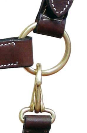 Derby Originals Liverpool Fancy Stitched Padded Adjustable Leather Horse Halter