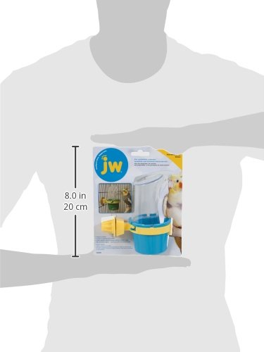 JW Pet Clean Cup Bird Cage Feeder and Water Cup, Medium, Assorted Colors