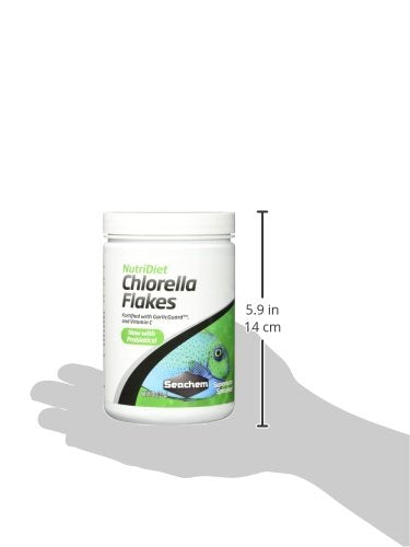 Seachem NutriDiet Chlorella Flakes w/Probiotics 100 g / 3.5 oz