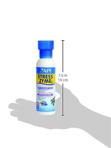API STRESS ZYME Bacterial cleaner, Freshwater and Saltwater Aquarium Water Cleaning Solution, 8 oz