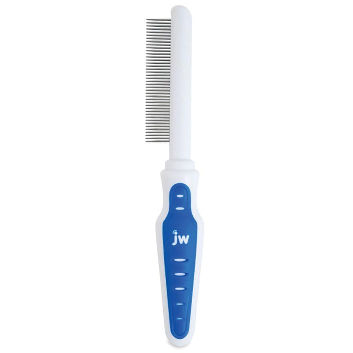 JW Pet GripSoft Cat Comb for Shedding and Tangles, Medium and Long Hair
