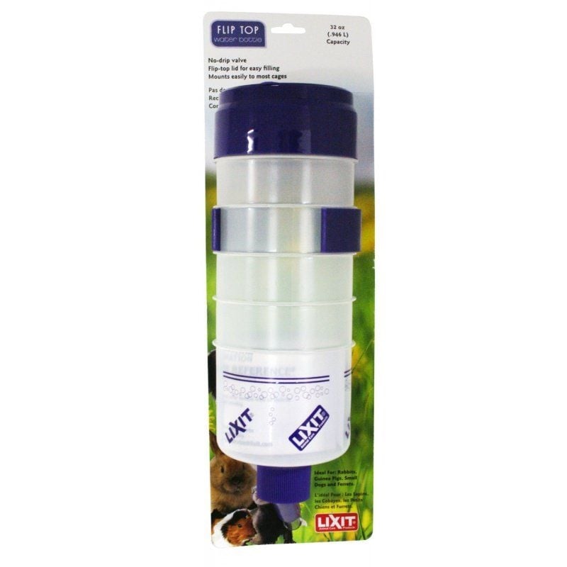 Lixit Quick Lock Flip Top Water Bottle with Valve - 32 oz-