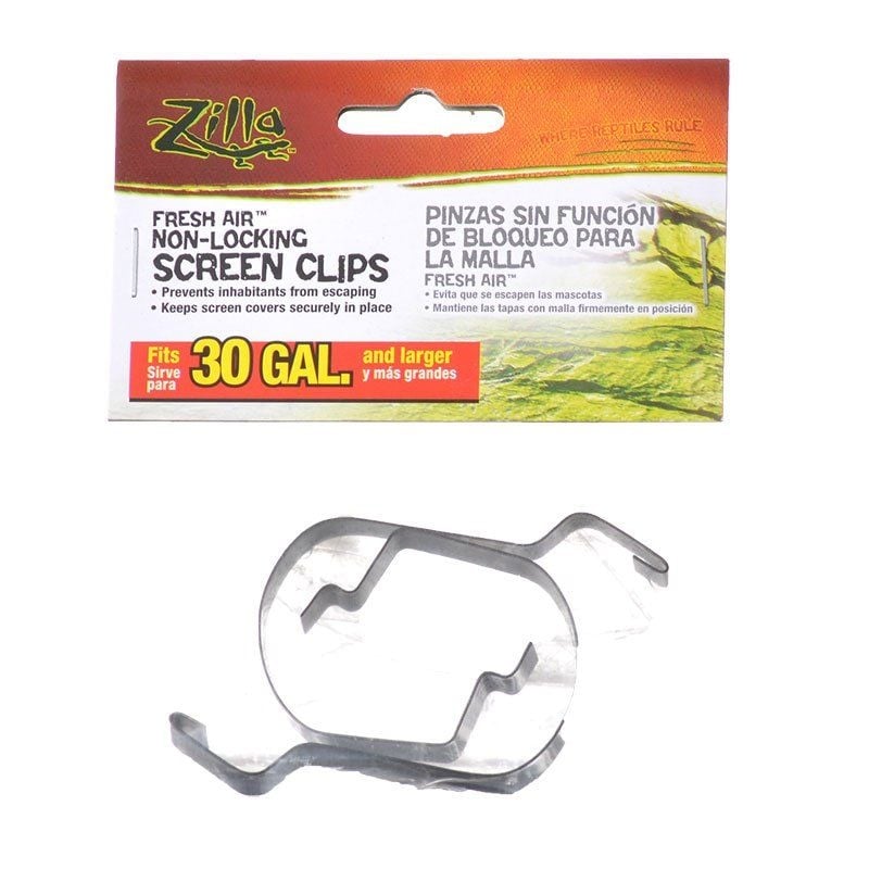 Zilla Non-Locking Screen Clips Metal - Large - 2 count