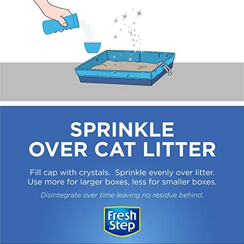 Fresh Step Cat Litter Deodorizer Crystals, Fresh Scent, 15 oz, 3 Pack