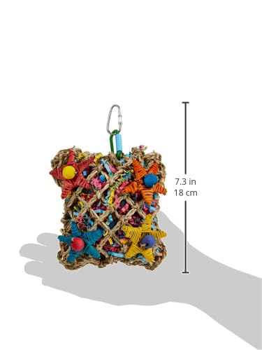 Super Bird Creations SC208 Foraging Toy - Ideal for Small Animals - Fun &amp; Entertaining Animal Toy - Pickin’ Pocket Design - Made with Safe Components - 5” x 3” x 7.5”