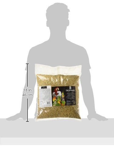 HARI Tropimix Bird Food for Budgies, Canaries And Finches, Hagen Parrot Food with Seeds, Egg, Fruits and Vegetables, Egg Food Mix, 8 lb Bag