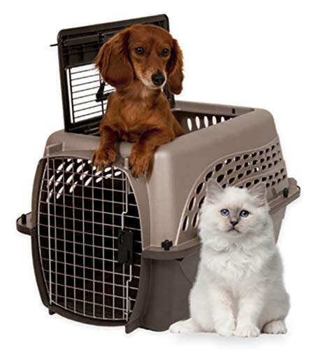 Petmate Dog Crate for Small Dogs and Cat Carrier, 24in, Pearl Tan
