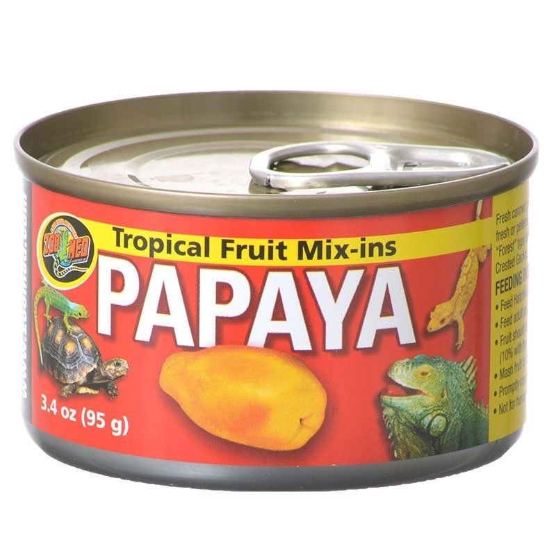 Zoo Med Tropical Friut Mix-ins Papaya Reptile Treat - 4 oz-