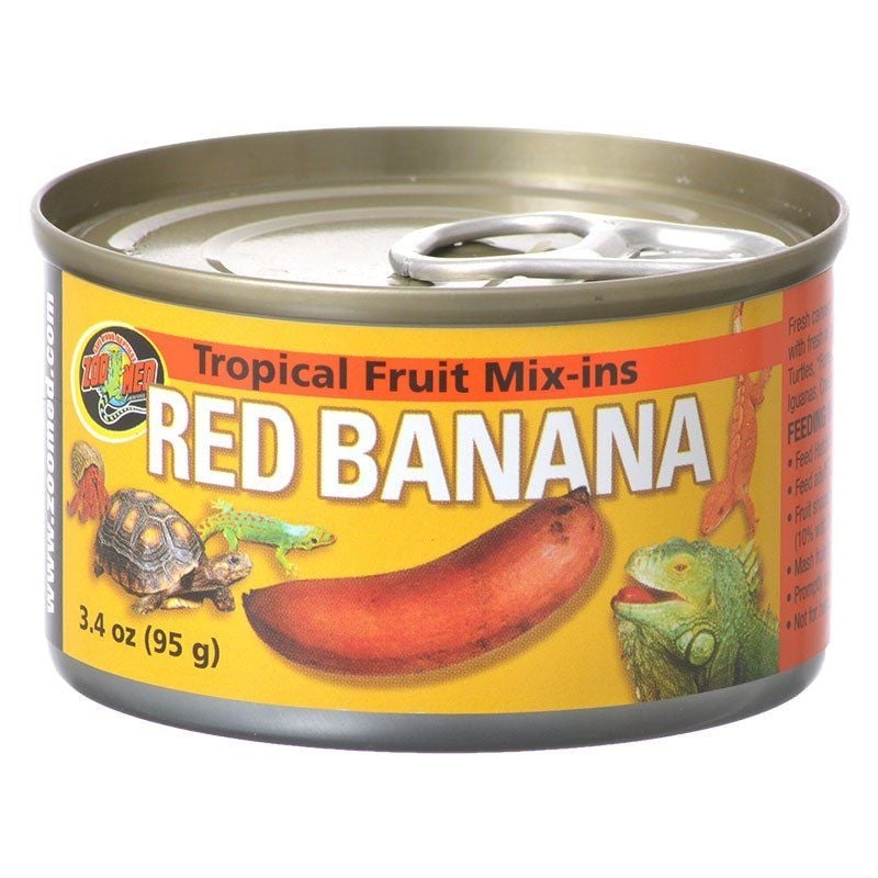 Zoo Med Tropical Friut Mix-ins Red Banana Reptile Treat - 4 oz-