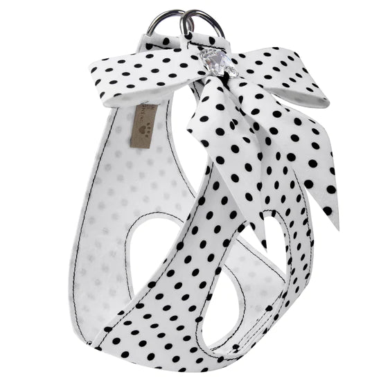 Polka Dot Tail Bow Step In Harness-