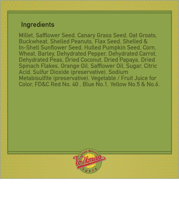 Volkman Avian Science Lovebird &amp; Conure Bird Seed 4 Lb