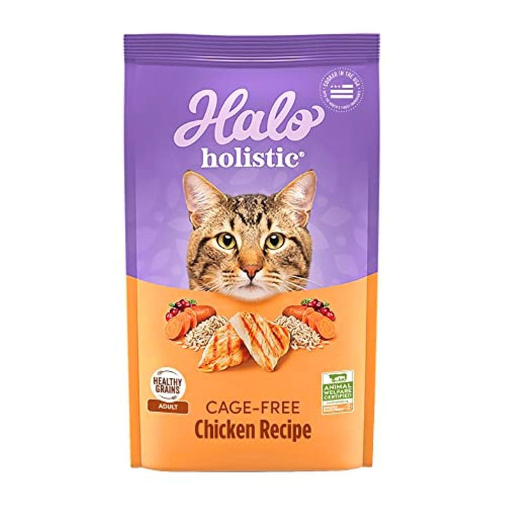 Halo Holistic Dry Cat Food, Cage-Free Chicken Recipe, 3 lb