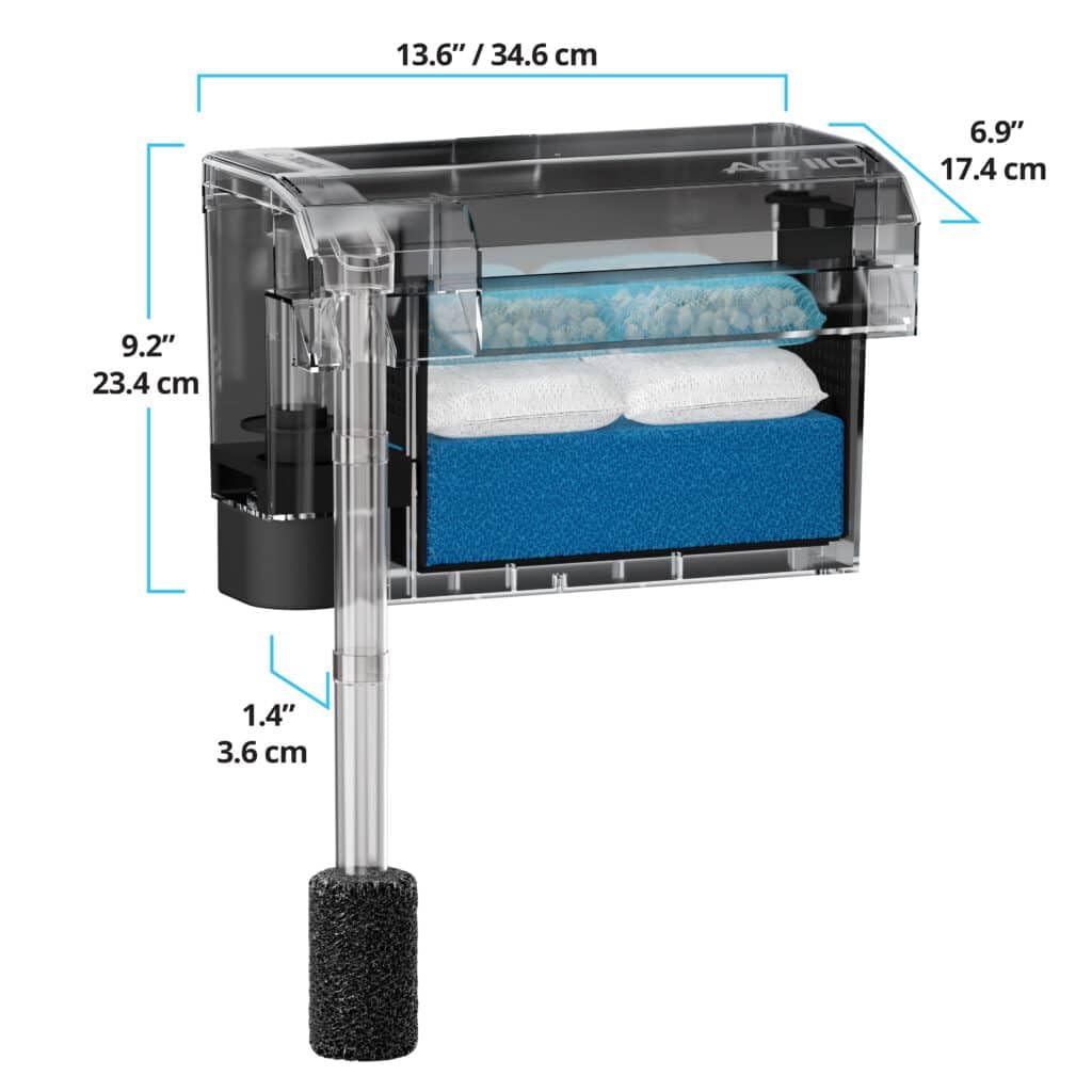Fluval AquaClear AC110 Power Filter for Aquariums, 60-110 US Gal
