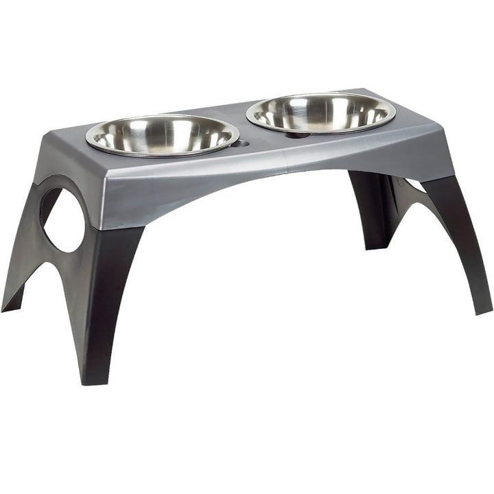 Coastal Pet - Maslow - Elevated Feeder - Single Pack, Grey and Black, Large