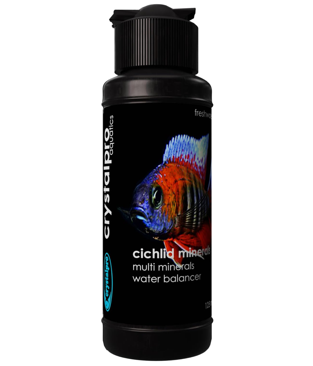 Crystalpro Cichlid Minerals 4.22 Oz - Mineral Additive for Cichlids Replenishes Protective Coat Improves Respiration and General Health Freshwater Aquarium Salt (125 ml) Treats 660 Gallons