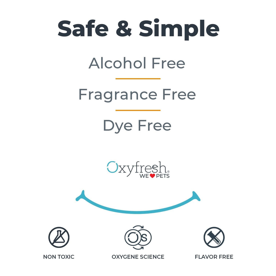 Oxyfresh Premium Pet Dental Care Solution Pet Water Additive: Best Way to Eliminate Bad Dog Breath and Cat Bad Breath - Fights Tartar &amp; Plaque - So Easy, Just Add to Water! Vet Recommended 16 oz.