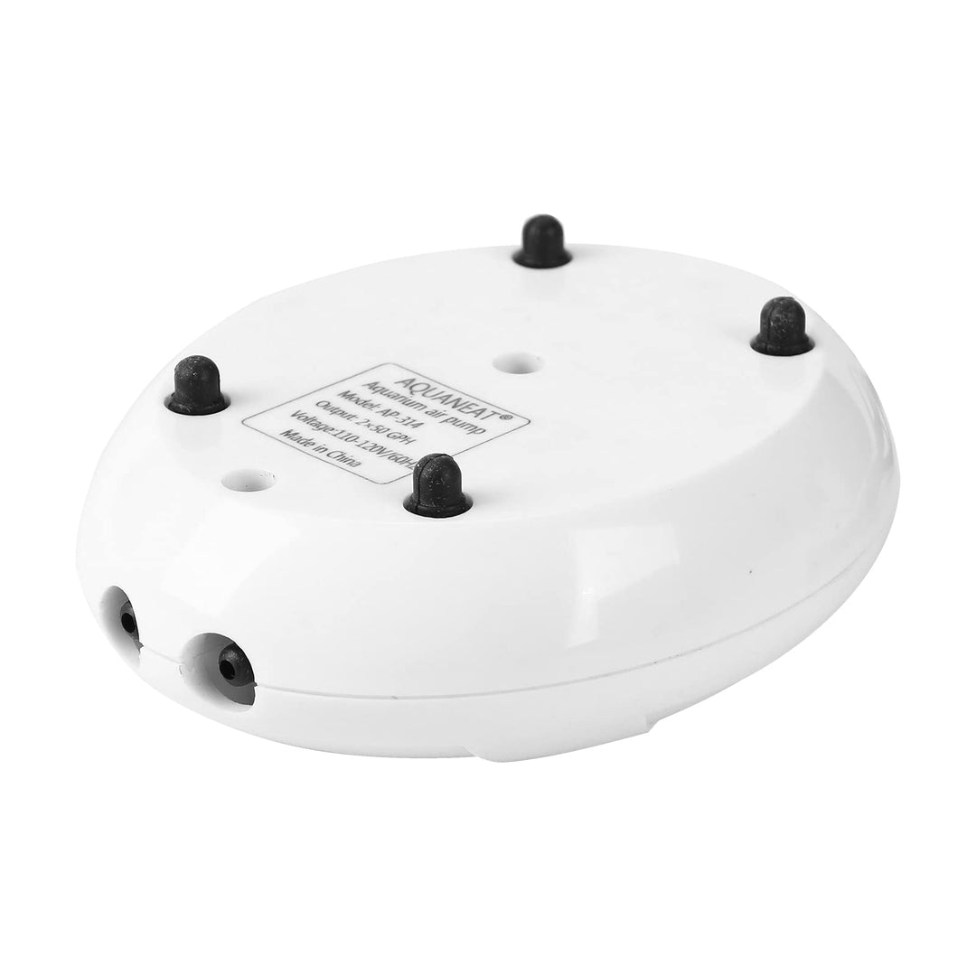 AQUANEAT Aquarium Air Pump, 60 Gallon Fish Tank Air Pump, Fish Bubbler, Hydroponic Oxygen Aerator, with Airline Tubing, Stone, Check Valve