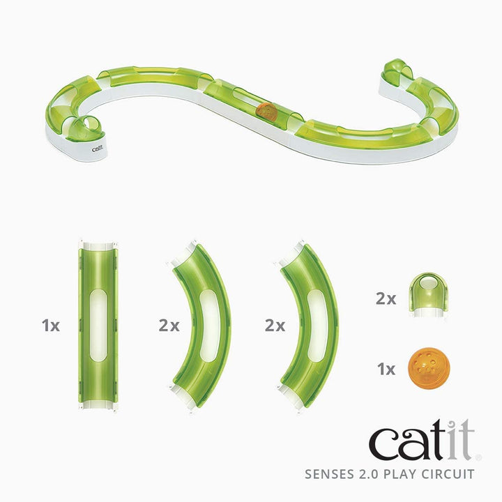 Catit Senses 2.0 Play Circuit Interactive Cat Toy - 8-Piece