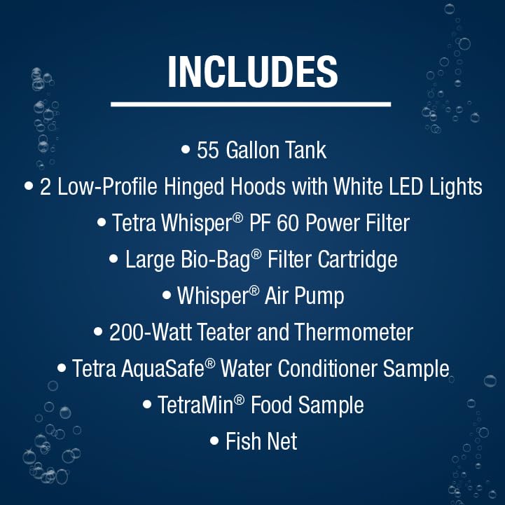 Tetra LED 55 Gallon Complete Fish Tank Kit for Freshwater Fish