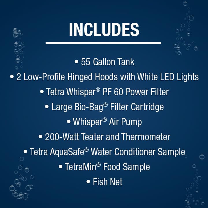Tetra LED 55 Gallon Complete Fish Tank Kit for Freshwater Fish