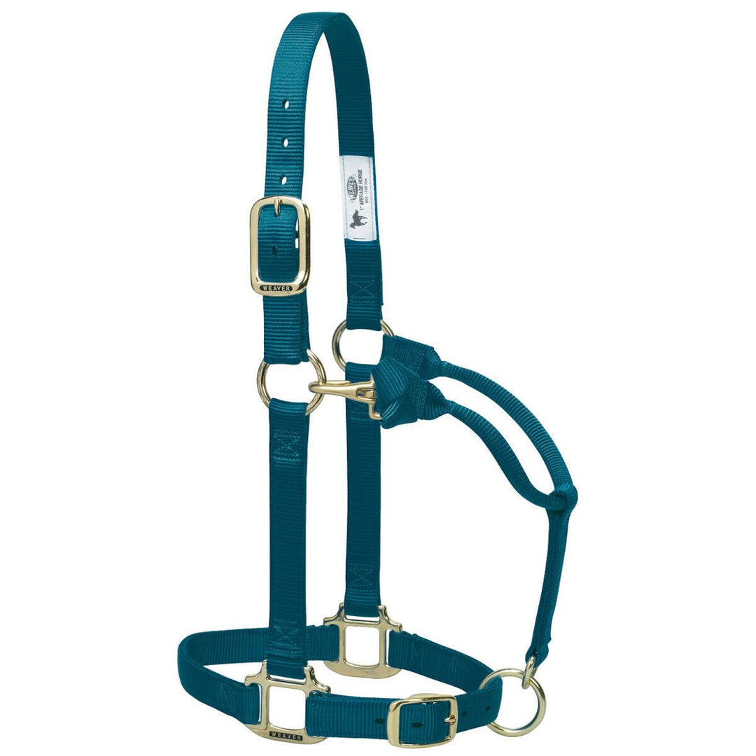 Weaver Leather Original Adjustable Nylon Horse Halter, Weanling/Pony, Black