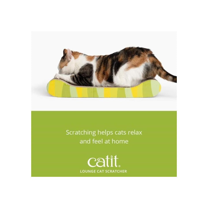 Catit Style Scratcher with Catnip - Jungle-Stripe Lounge