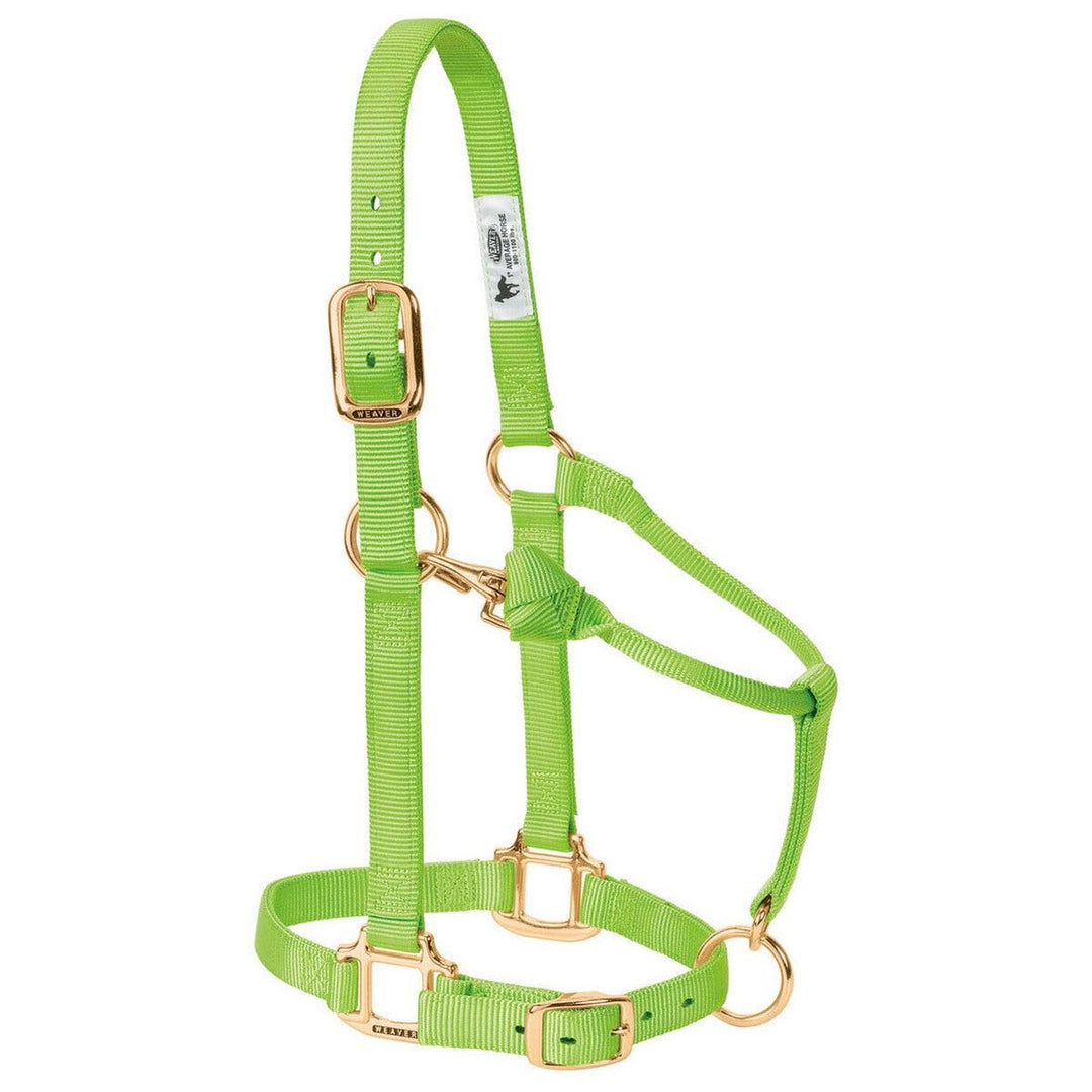 Weaver Leather Original Adjustable Nylon Horse Halter, Weanling/Pony, Black
