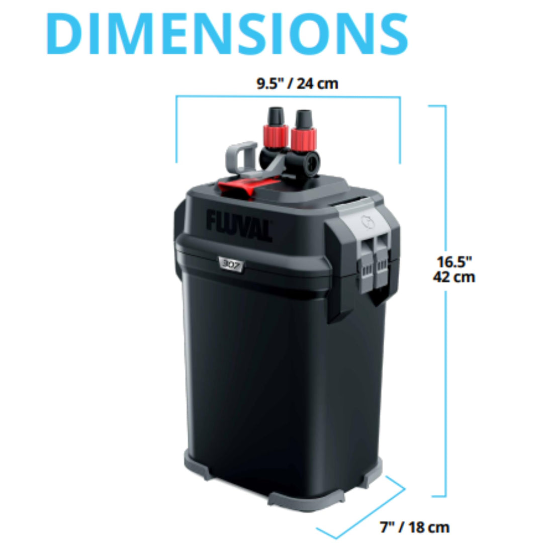 Fluval 307 Perfomance Canister Filter for Aquariums up to 70 Gallons