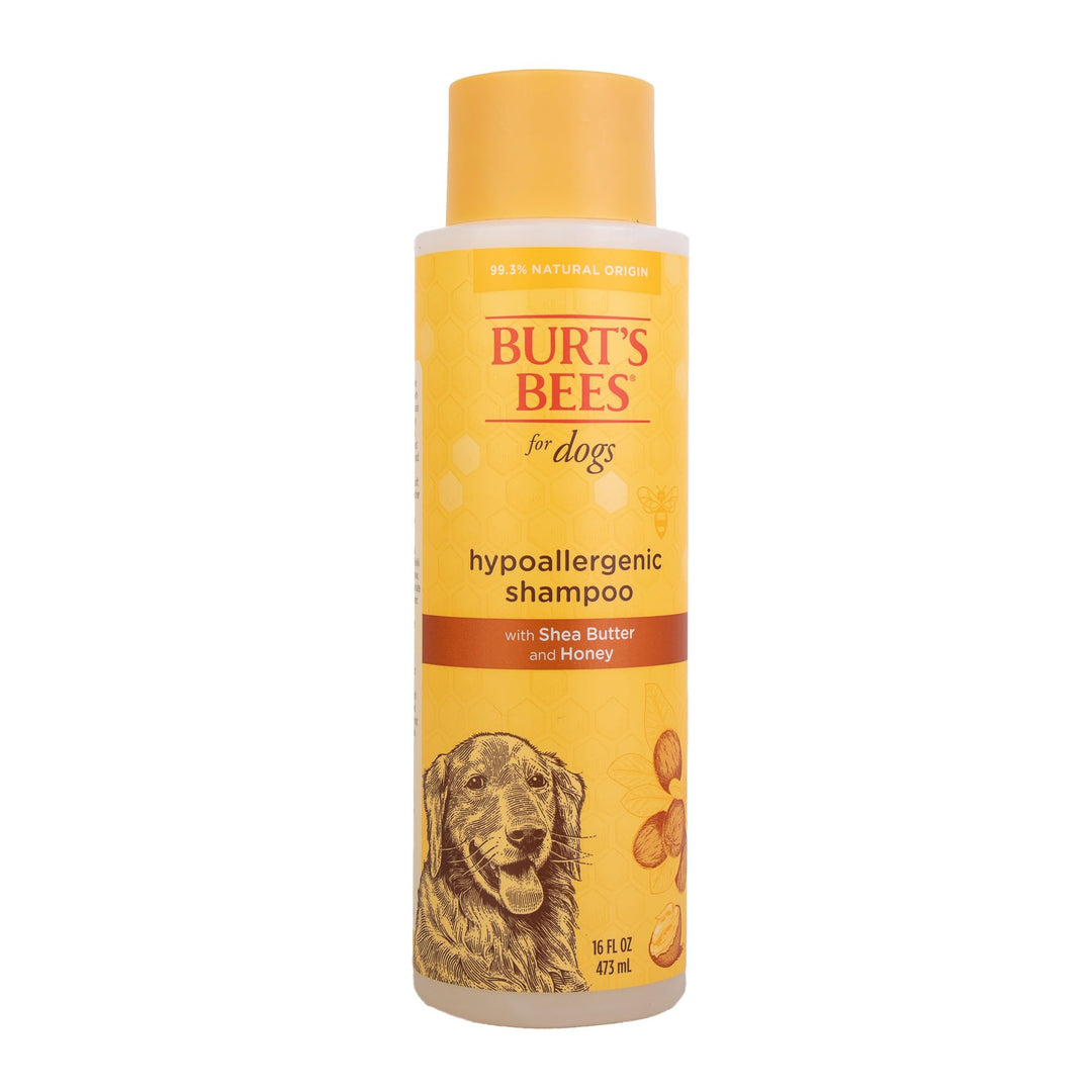 Burts Bees for Pets Hypoallergenic Dog Shampoo, Shea Butter Honey, 16 Fl Oz