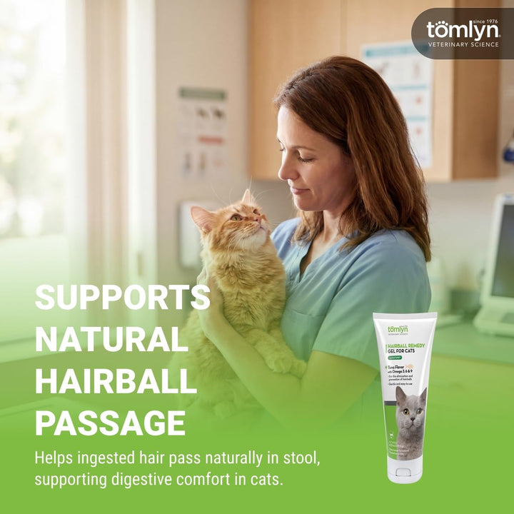 TOMLYN Laxatone, Hairball Gel for Cats, Tuna, 4.25 oz