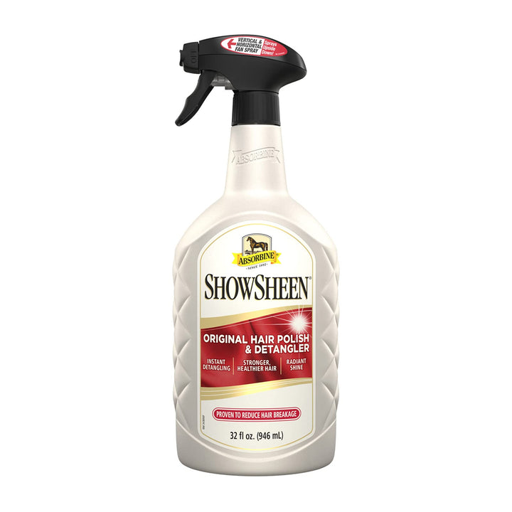 Absorbine ShowSheen Hair Polish &amp; Detangler, 32 fl oz Quart Spray Bottle
