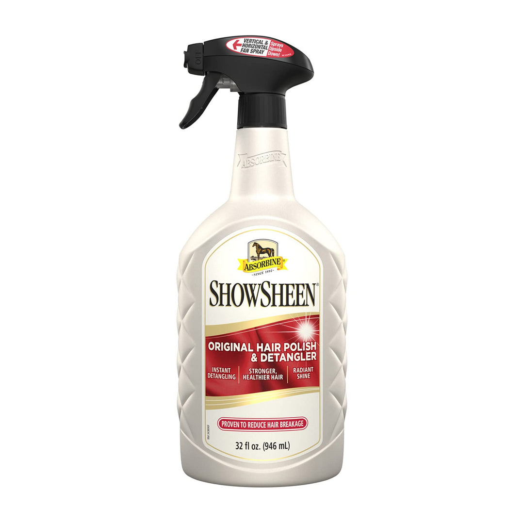 Absorbine ShowSheen Hair Polish &amp; Detangler, 32 fl oz Quart Spray Bottle
