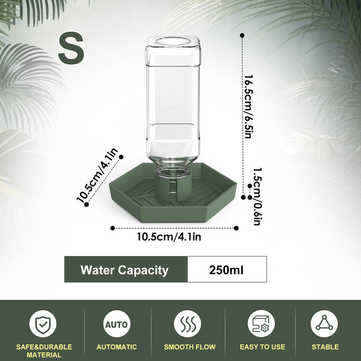 NOMOY Reptile Water Dispenser Bowl for Bearded Dragon Tortoise