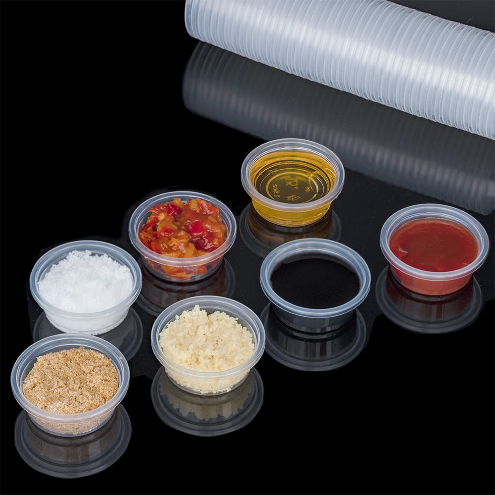 MRTIOO Lizard Crested Gecko Food Water Feeding Cups, 100 pcs, 0.5oz
