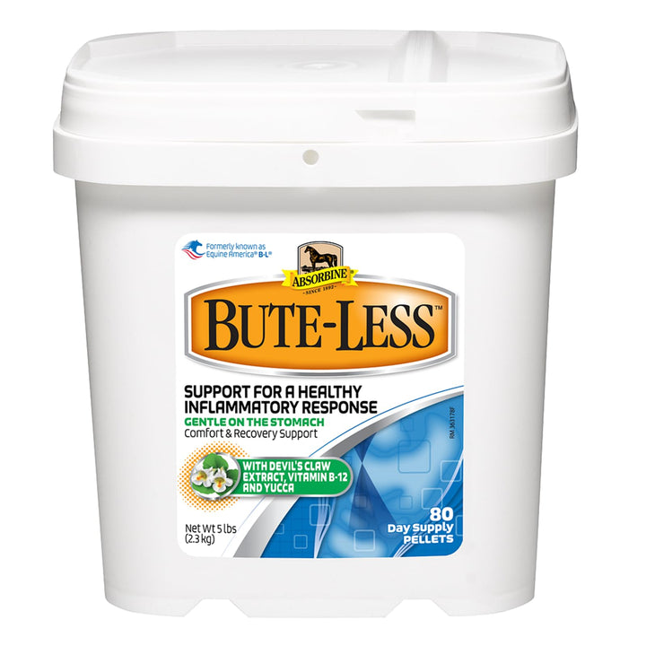 Absorbine Bute-Less Comfort &amp; Recovery Supplement Pellets, Healthy Inflammatory Response, 5 lb / 80 Day Supply