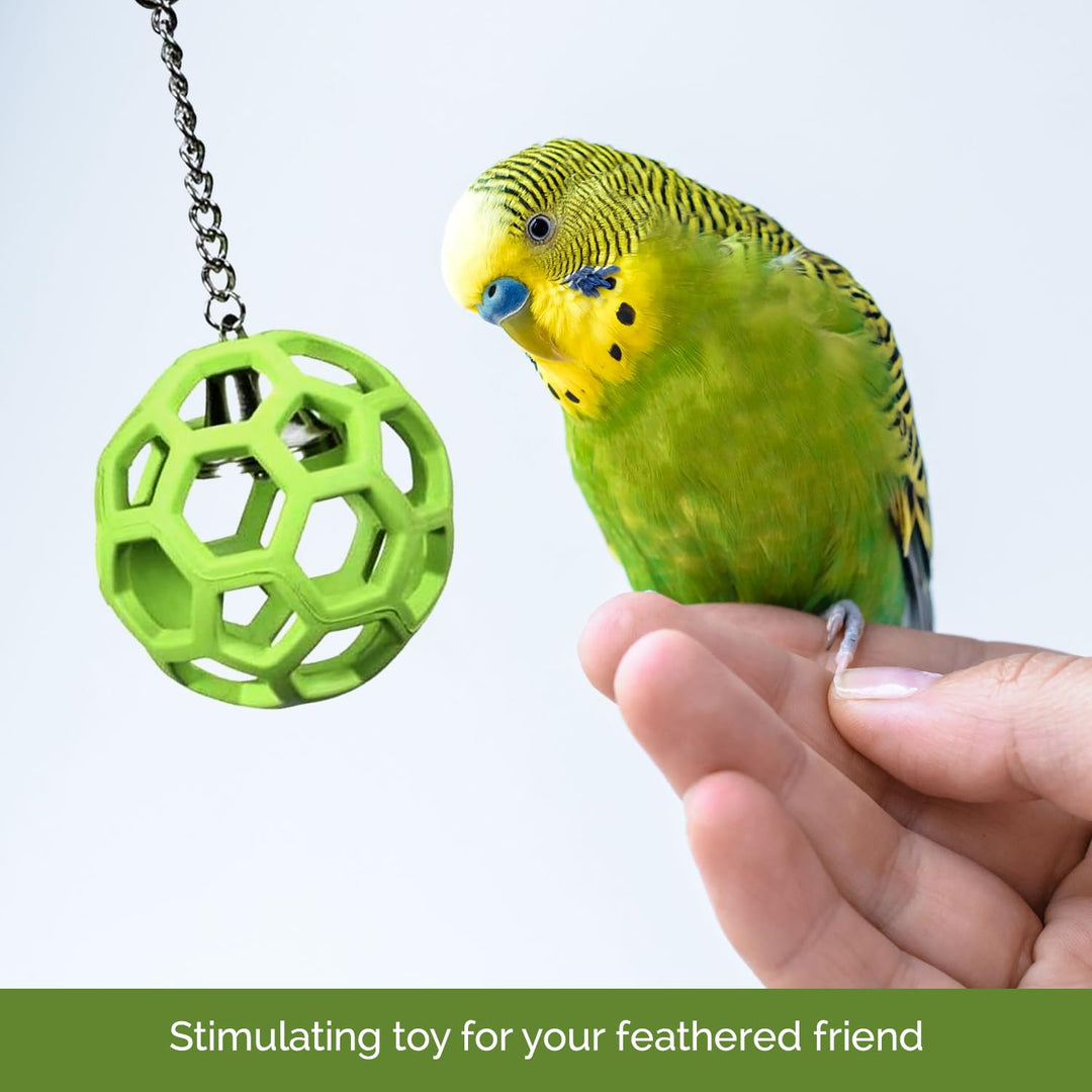 JW Pet Company Activitoys HOL-ee Roller Parrot Toy, 4 Inch Diameter (Colors Vary) (Pack of 2)