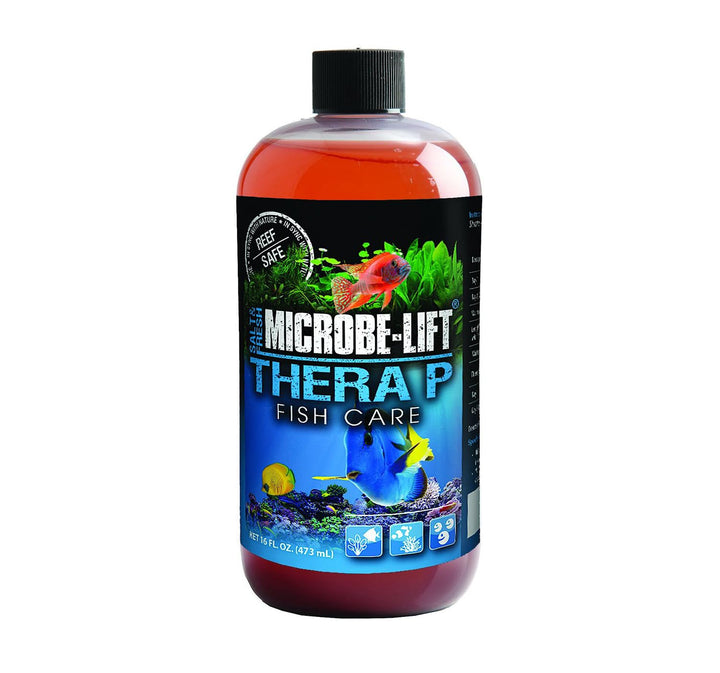 MICROBE-LIFT THERAPH16 TheraP Fish Care Treatment for Freshwater and Saltwater Home Aquariums and Tanks, 16 Ounces