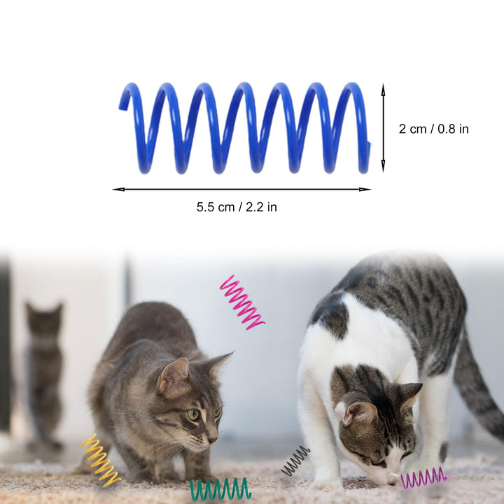 Kitys Fatch 12PCS 12Colors Cat Spring Toys for Indoor Cats